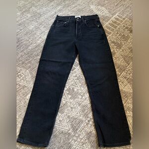 Agolde Riley Crop Women’s Black Jeans